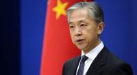 Der chinesische Außenamtssprecher Wang Wenbin bei einer Pressekonferenz im August 2022.