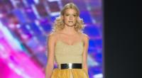 Lena Gercke, Siegerin der ersten GNTM-Staffel, bei der Berlin Fashion Week 2015. Sie moderierte ab 2009 