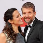 Das Schauspieler-Paar Bettina Zimmermann und Kai Wiesinger beim Deutschen Filmball 2015.