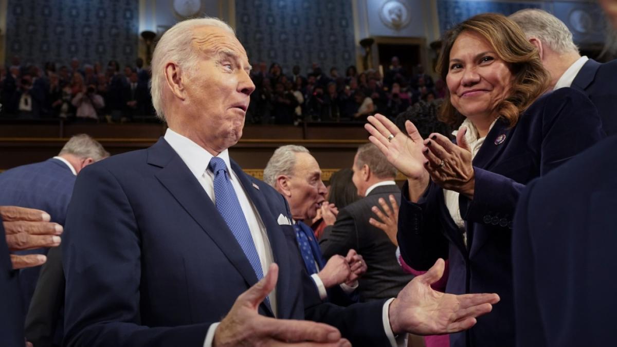 Joe Biden erz&uuml;rnte mit seiner Rede zur Lage der Nation die Republikaner. (Foto)