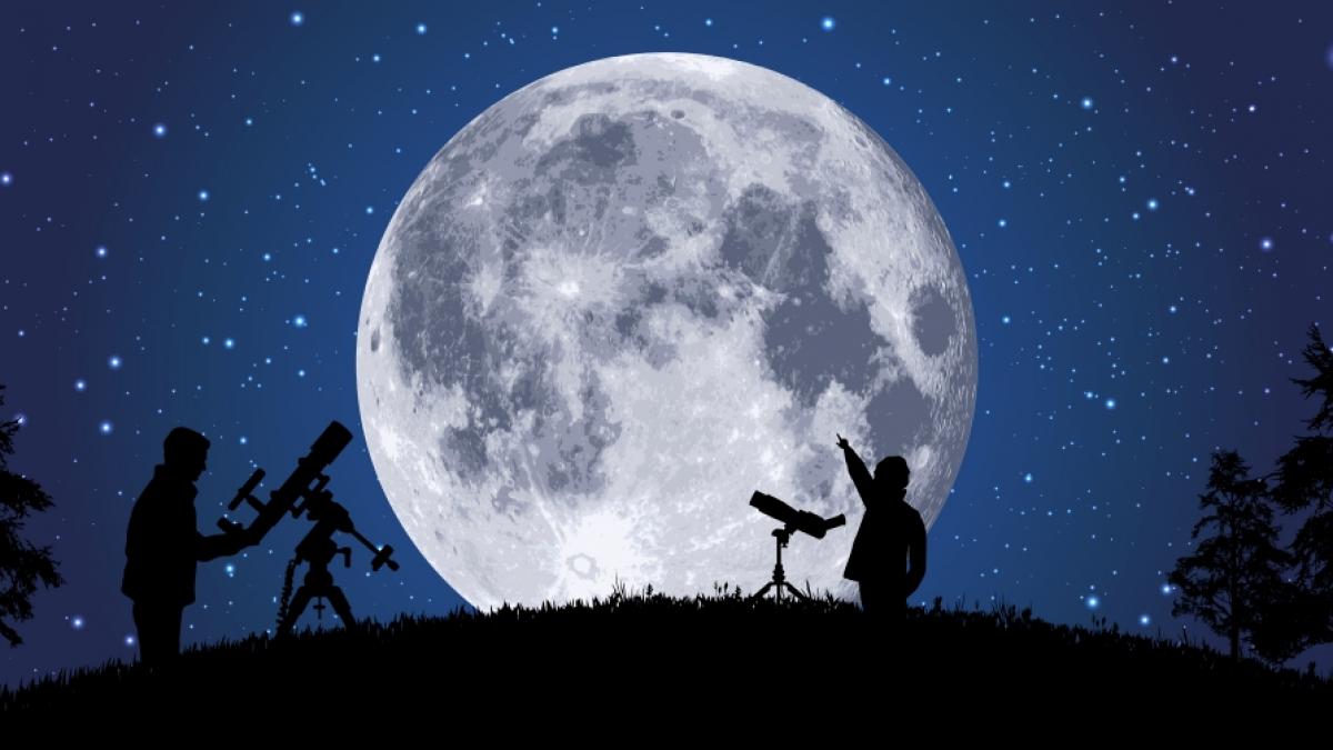 Am 9. M&auml;rz 2020 ist ein Supermond am Himmel zu sehen. (Foto)