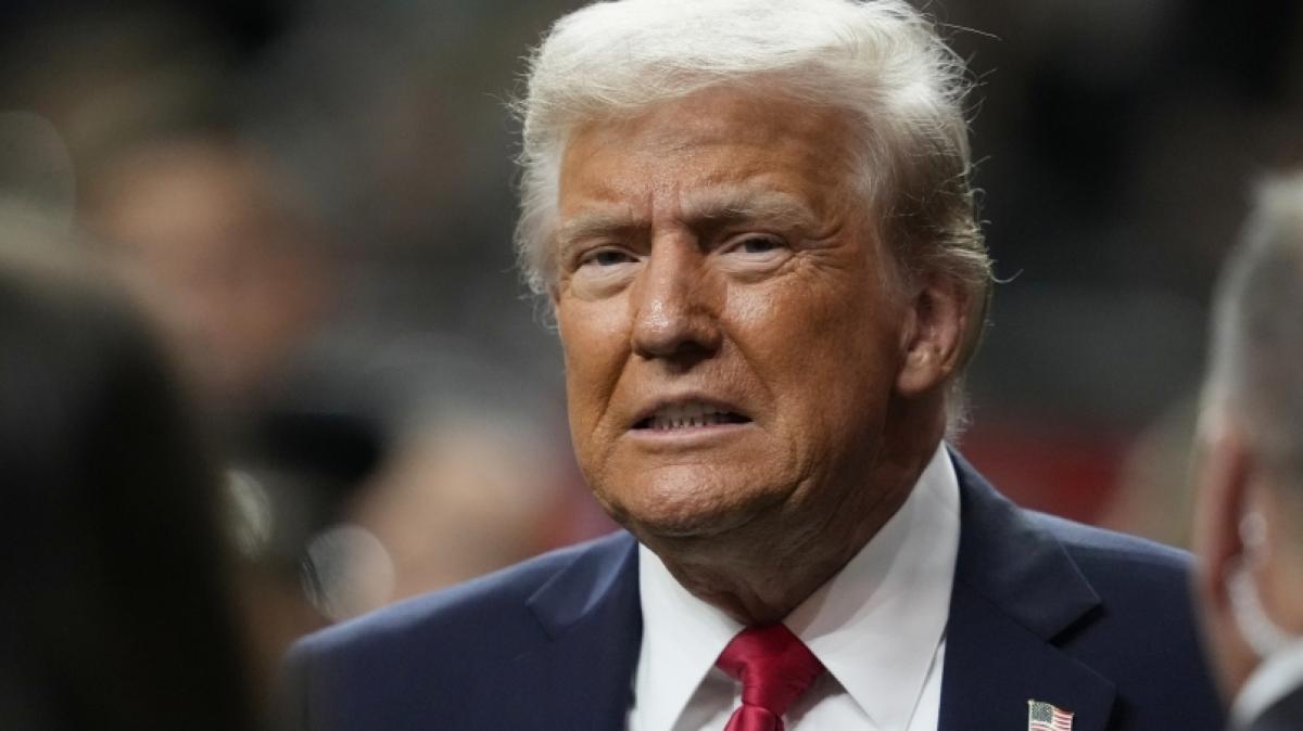 Buhrufe gegen sich h&ouml;rte Donald Trump beim Super Bowl 2025 nicht. (Foto)