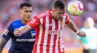 Robin Knoche (vorn) spielt seit 2020 für den 1. FC Union Berlin.