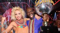 Hans Sarpei hat es geschafft: Mit Tanzpartnerin Kathrin Menzinger ist der Ex-Fußballer 