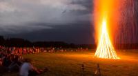 Johannisfeuer zur Sommersonnenwende.