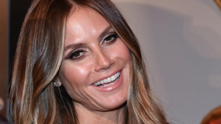 Bringt sich schon mal in Weihnachtsstimmung: Heidi Klum.