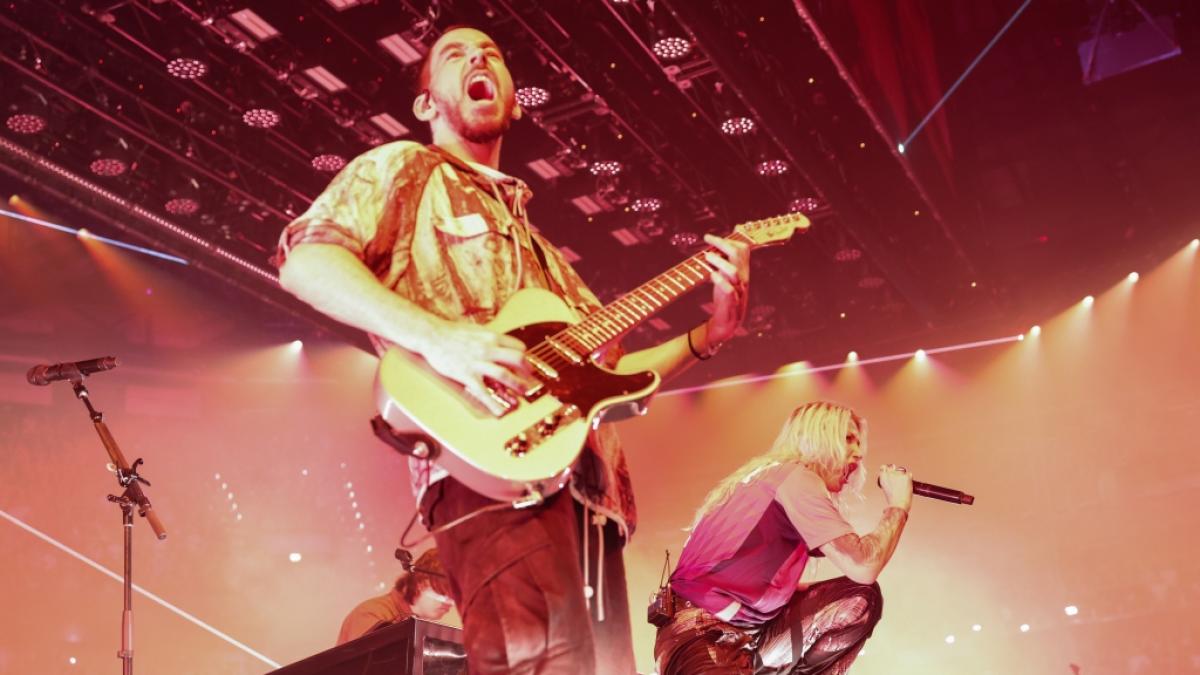 Linkin Park feiern ihr Comeback 2025 mit der gro&szlig;en "From Zero World Tour". Mike Shinoda und Emily Armstrong wollen auch vier Konzerte in Deutschland spielen. (Foto)