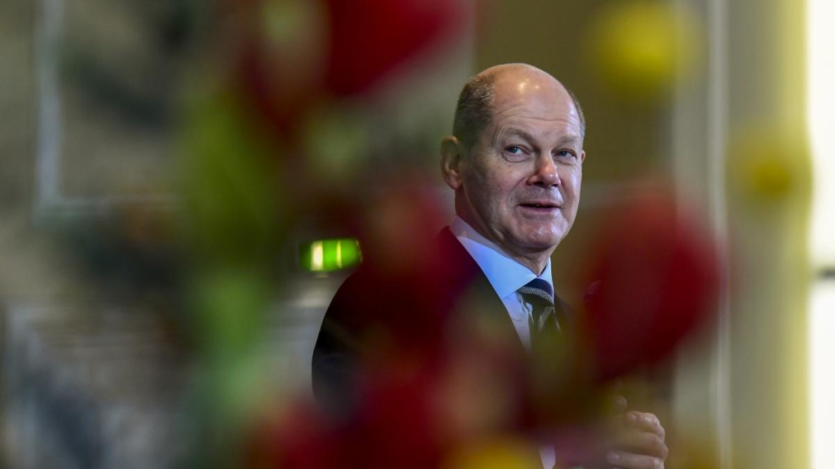 Am 31.12.2021 h&auml;lt Olaf Scholz seine erste Neujahrsansprache als Bundeskanzler. (Foto)