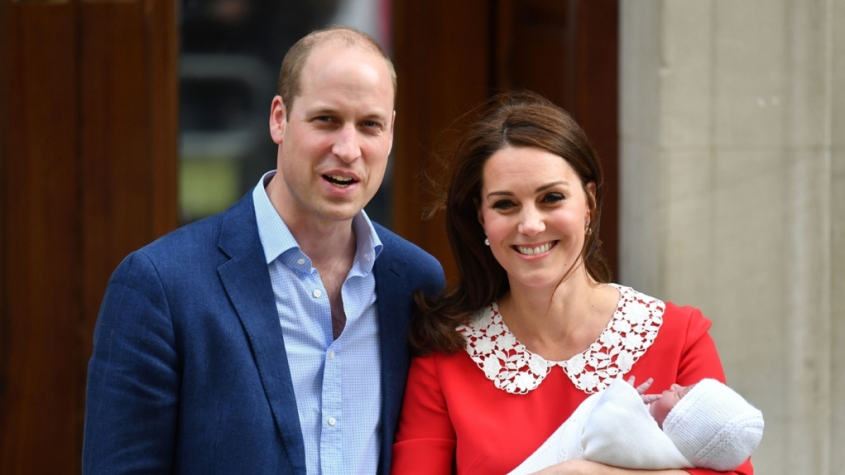 Kate Middleton und Prinz William präsentierten ihren neugeborenen Sohn Louis am 23. April 2018 der Weltöffentlichkeit. (Foto)