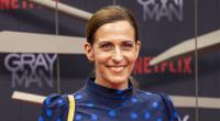Ulrike Frank gewährte bei der Fashion Week tiefe Einblicke.