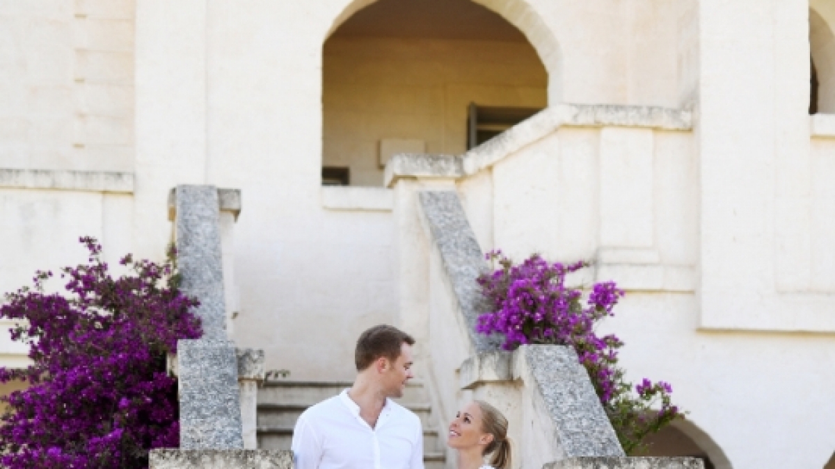 Um sich auf die Hochzeit einzustimmen. (Foto)