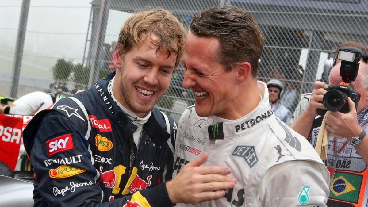 Im RTL-Interview erinnert sich Sebastian Vettel an sein letztes Gespr&auml;ch mit Michael Schumacher. (Foto)