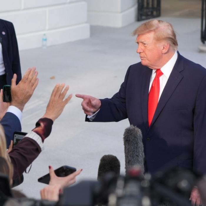 Donald Trump (Foto) sieht sich von einem Fox-News-Moderator berichtigt.