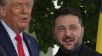 US-Präsident Donald Trump (l) begrüßt Wolodymyr Selenskyj, Präsident der Ukraine, bei seiner Ankunft im Weißen Haus.