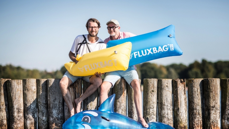 Die Fluxbag-Gründer Lucas Richter und Jens Thiel.