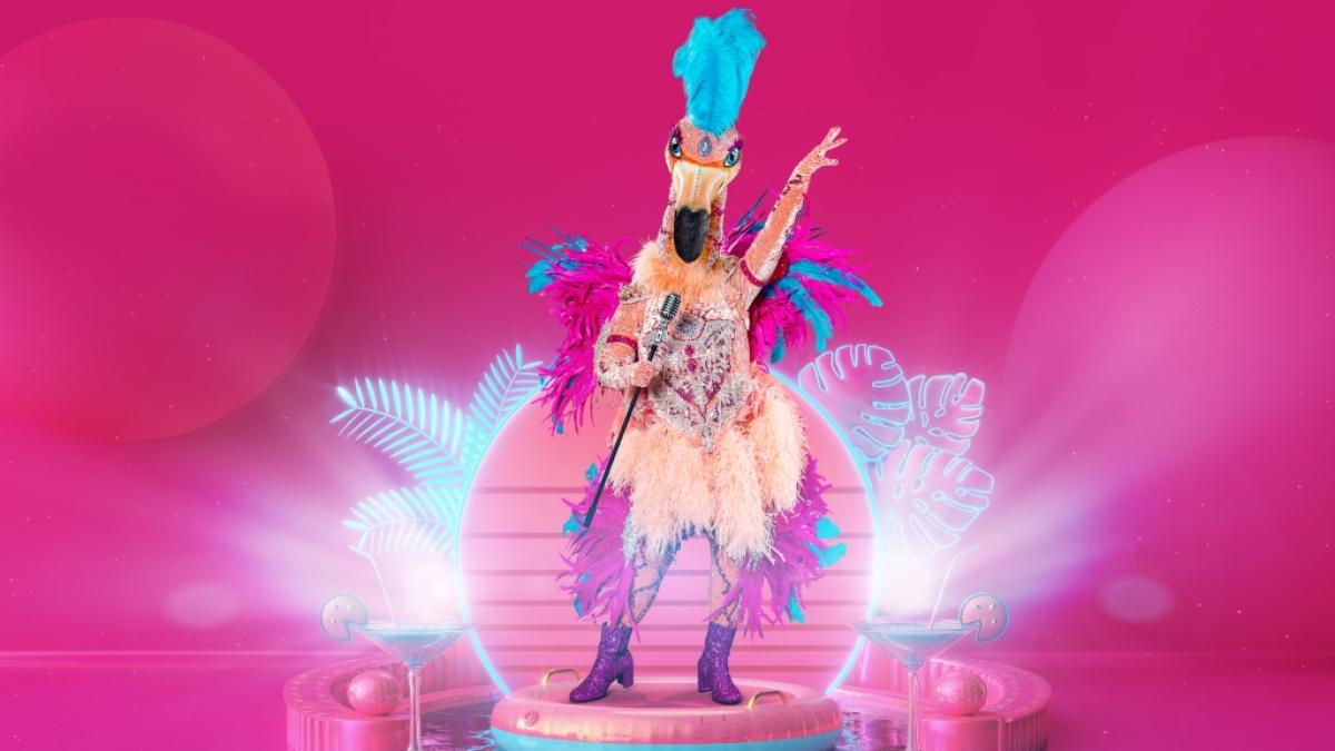 Dieser glamour&ouml;se Flamingo schwingt sein Federkleid bei "The Masked Singer 2021". (Foto)