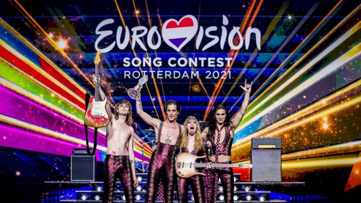 Italien hat mit dem rockigen Protestsong "Zitti e buoni" der Band M&aring;neskin den Eurovision Song Contest 2021 in Rotterdam gewonnen (Foto)