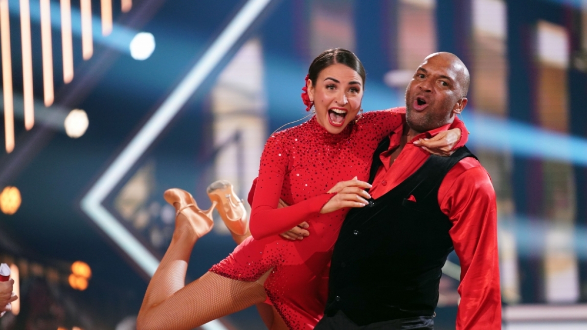 Hier k&ouml;nnen Ekaterina Leonova und Detlef D. Soost noch lachen. (Foto)