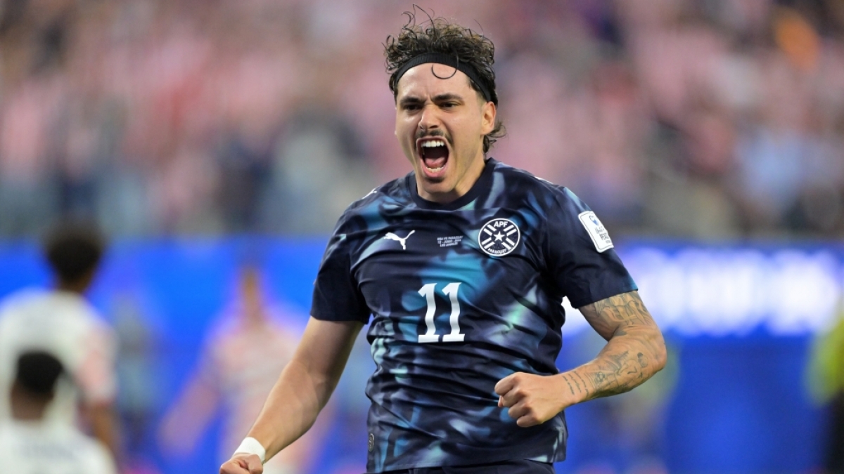 Fu&szlig;ball, M&auml;nner: WM, Vorrunde, Gruppe D, 1. Spieltag, USA - Paraguay. Der Paraguayer Mauricio jubelt nach seinem Tor, vom 12.06.2026. (Symbolbild) (Foto)