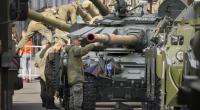 Russische Soldaten (hier bei Vorbereitungen zur Militärparade am Tag des Sieges) sollen eine neue Laserwaffe erhalten.