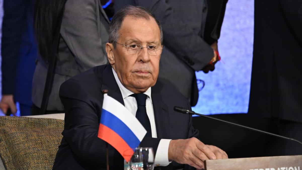 Der russische Au&szlig;enminister Sergej Lawrow hat auf kritische Fragen zum Ukraine-Krieg und zur Unterst&uuml;tzung f&uuml;r den Iran nicht geantwortet. (Foto)