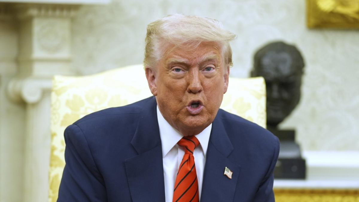 Donald Trumps Hautton ist durchaus ungew&ouml;hnlich. (Foto)