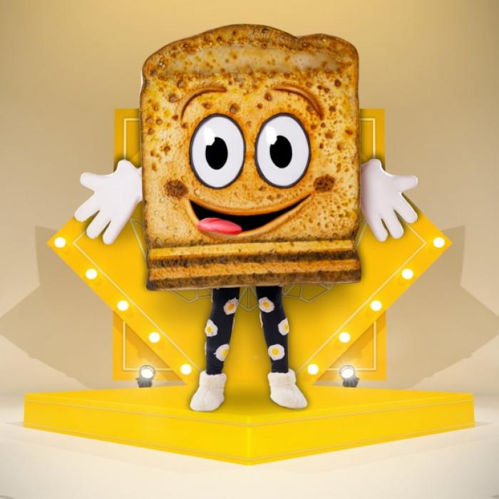 Einfach zum Anknabbern! DIESER Promi steckte im Brot-Kostüm