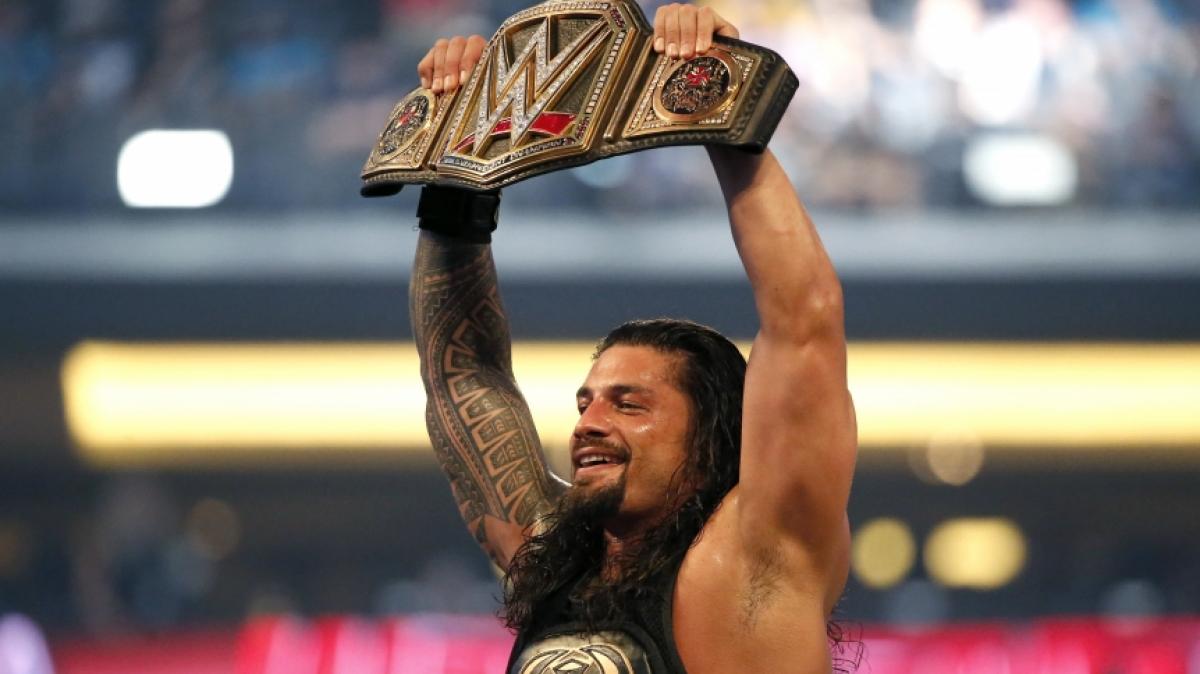 Roman Reigns (Foto) verteidigt seinen WWE-Universal-Titel bei "Day 1" gegen Brock Lesnar. (Foto)