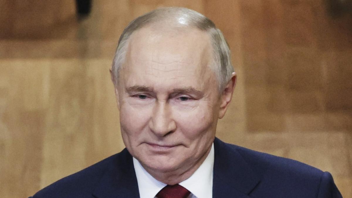 Wladimir Putin besuchte die Grenzregion Kursk. (Foto)