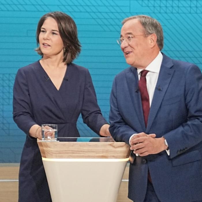 Letzte Schlacht heute live: Hier diskutieren Baerbock, Scholz, Laschet