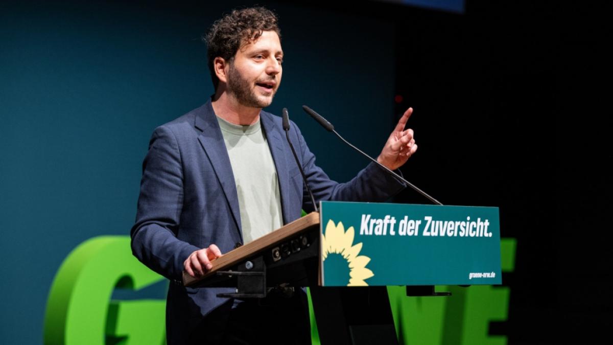 Felix Banaszak wurde im November 2024 mit Franziska Brantner zum Bundesvorsitzenden der Gr&uuml;nen gew&auml;hlt. (Foto)