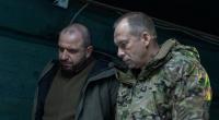 Rustem Umjerow (l), Verteidigungsminister der Ukraine, und Olexander Syrskyj (r), Oberbefehlshaber der ukrainischen Armee.