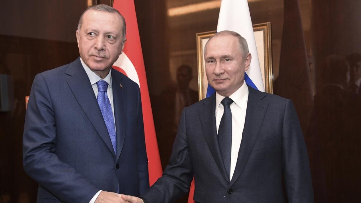 Recep Erdogan und Wladimir Putin im Jahr 2020. (Foto)