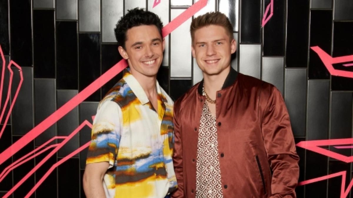 Marc Weinmann (links im Bild) mit seinem Serien-Kollegen Lennart Borchert. (Foto)