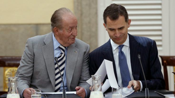 König Felipe von Spanien soll mit seinem Vater Juan Carlos gebrochen haben.