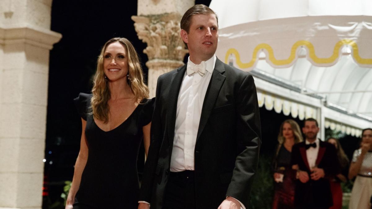 Lara Trump mit ihrem Ehemann Eric Trump. (Foto)