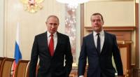 Dmitri Medwedew (r.), Vertrauter von Kreml-Chef Wladimir Putin (l.), warnt die USA zum Jahrestag von 9/11 vor einem Terroranschlag mit Nuklearwaffen.