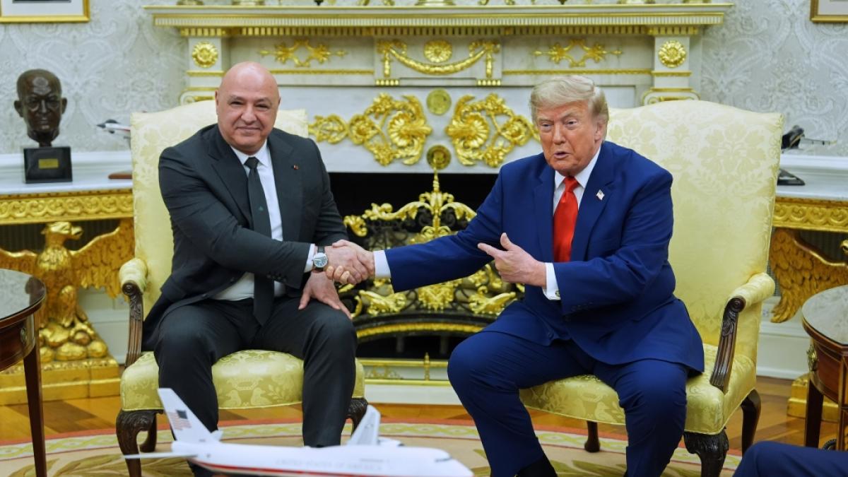 US-Pr&auml;sident Donald Trump empfing den libanesischen Pr&auml;sidenten Joseph Aoun im Oval Office des Wei&szlig;en Hauses. (Foto)