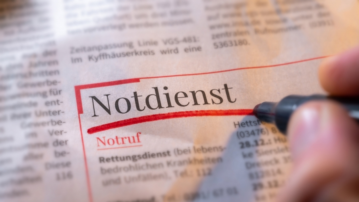 Adressen f&uuml;r Bereitschaftsdienste und Notfallkliniken in Ihrer Region im &Uuml;berblick. (Foto)