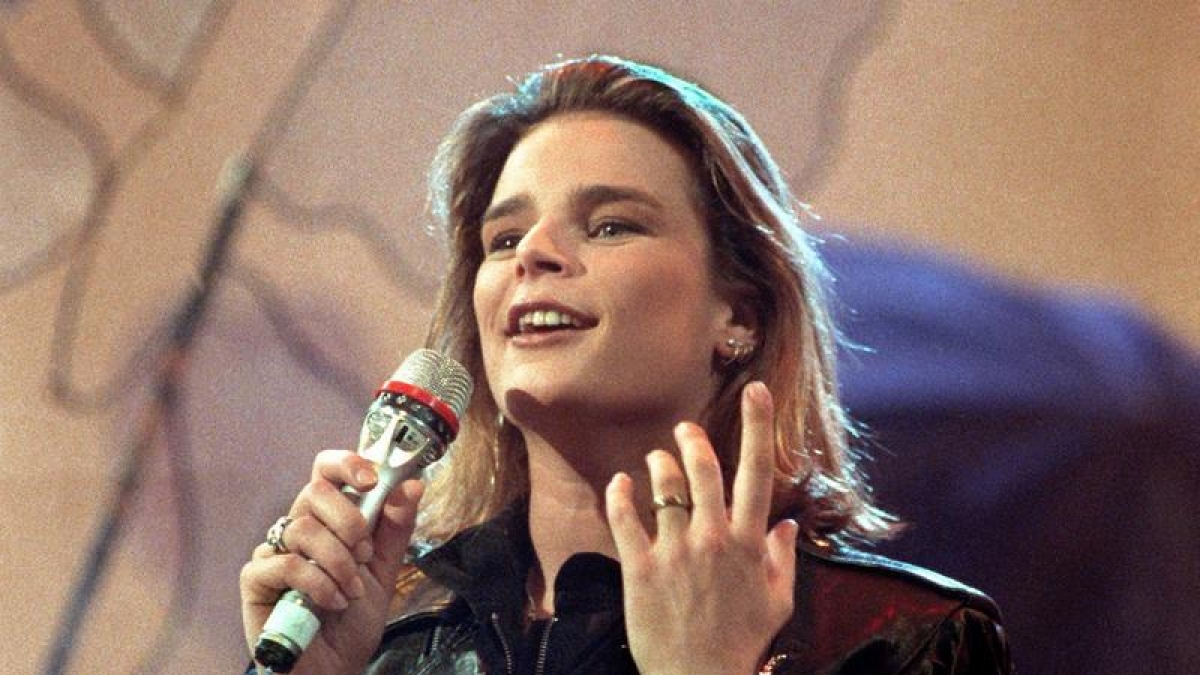 St&eacute;phanie von Monaco in der ZDF-Show "Wetten, dass ...?" am 13. April 1991. (Foto)