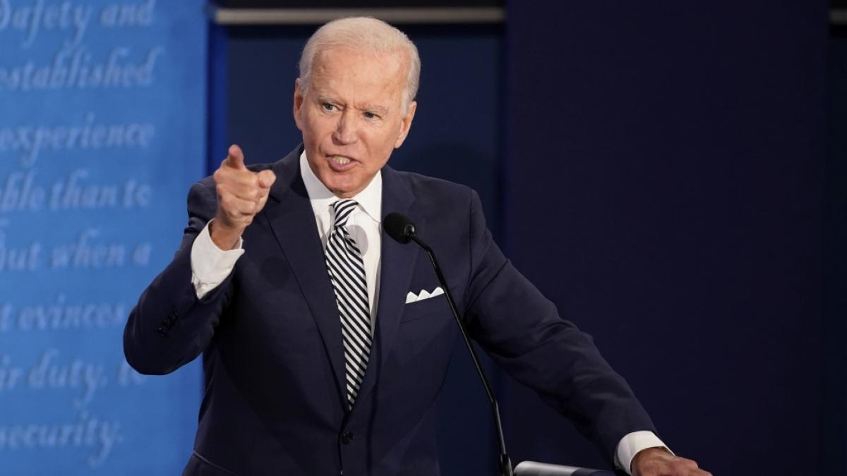 Joe Biden traf in Cleveland auf Donald Trump. (Foto)