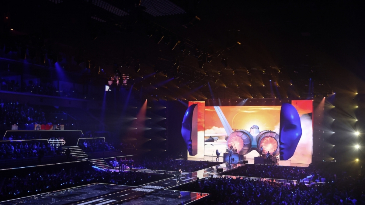 Die Band OneRepublic performt auf der B&uuml;hne. (Foto)
