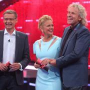 RTLs Dreigestirn schlägt wieder zu: Günther Jauch und Thomas Gottschalk mit Barbara Schöneberger.