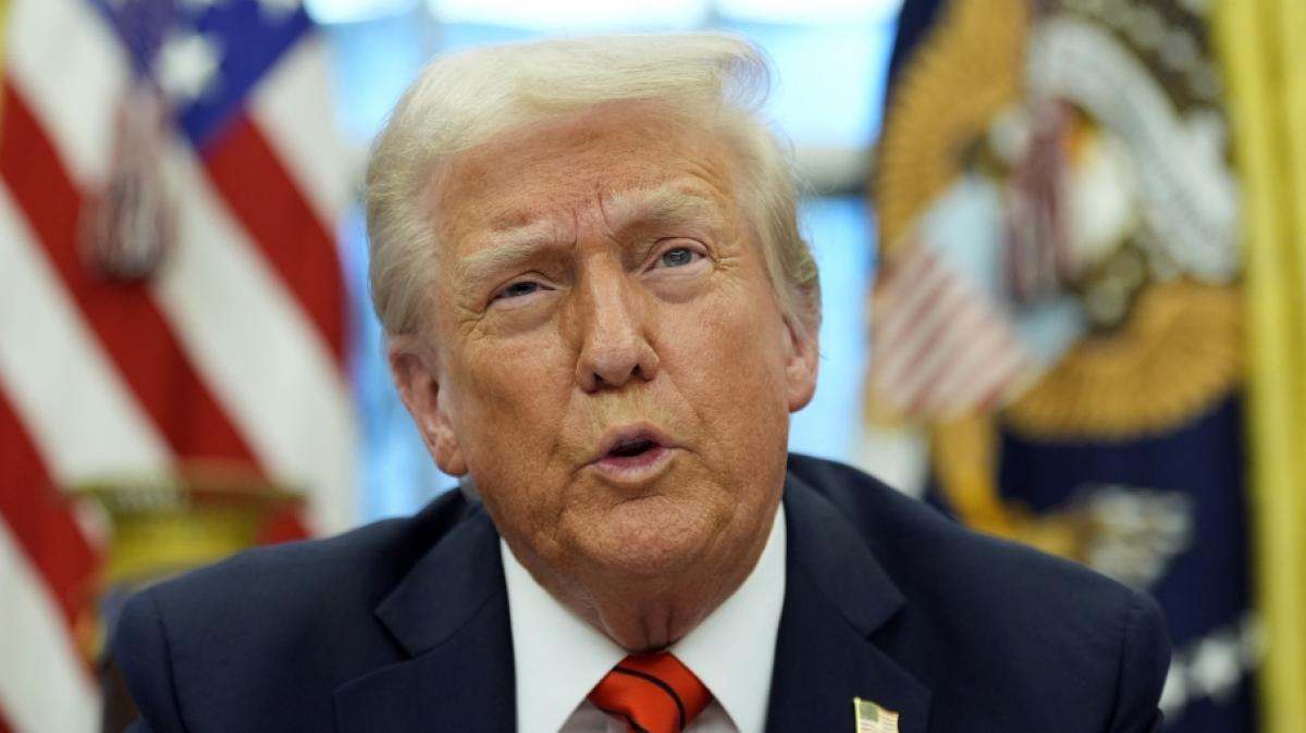 Donald Trump sitzt seit Januar 2025 wieder als US-Pr&auml;sident im Wei&szlig;en Haus. (Foto)