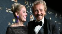 Thomas Gottschalk und seine Partnerin Karina Mroß bei der Romy-Verleihung.