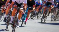 Beim Radrennen 