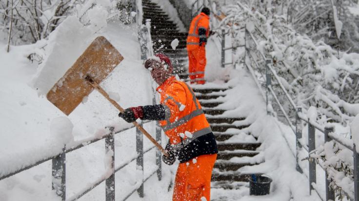 Die globale Erwärmung ist schuld am Schneechaos.