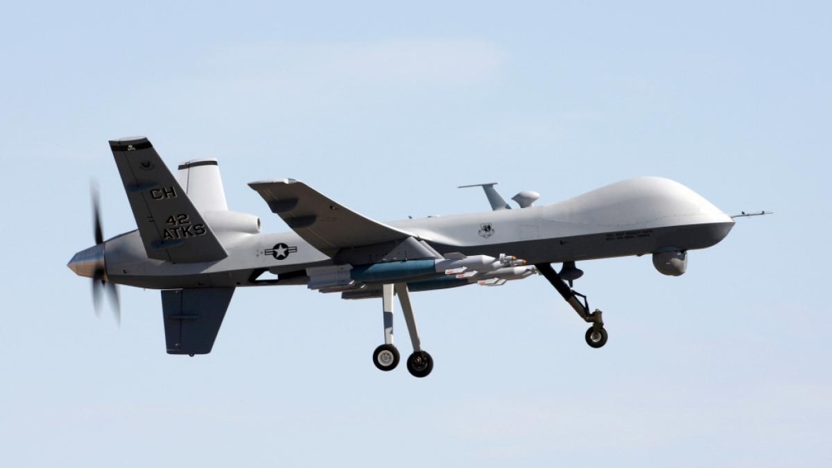 Ein russischer Kampfjet soll einer US-Milit&auml;rdrohne vom Typ MQ-9 (Foto) &uuml;ber Syrien "gef&auml;hrlich nahe" gekommen sein. (Foto)