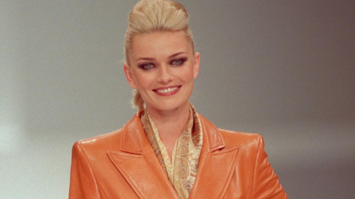Top-Model Paulina Porizkova 1997 in Poing. (Foto)