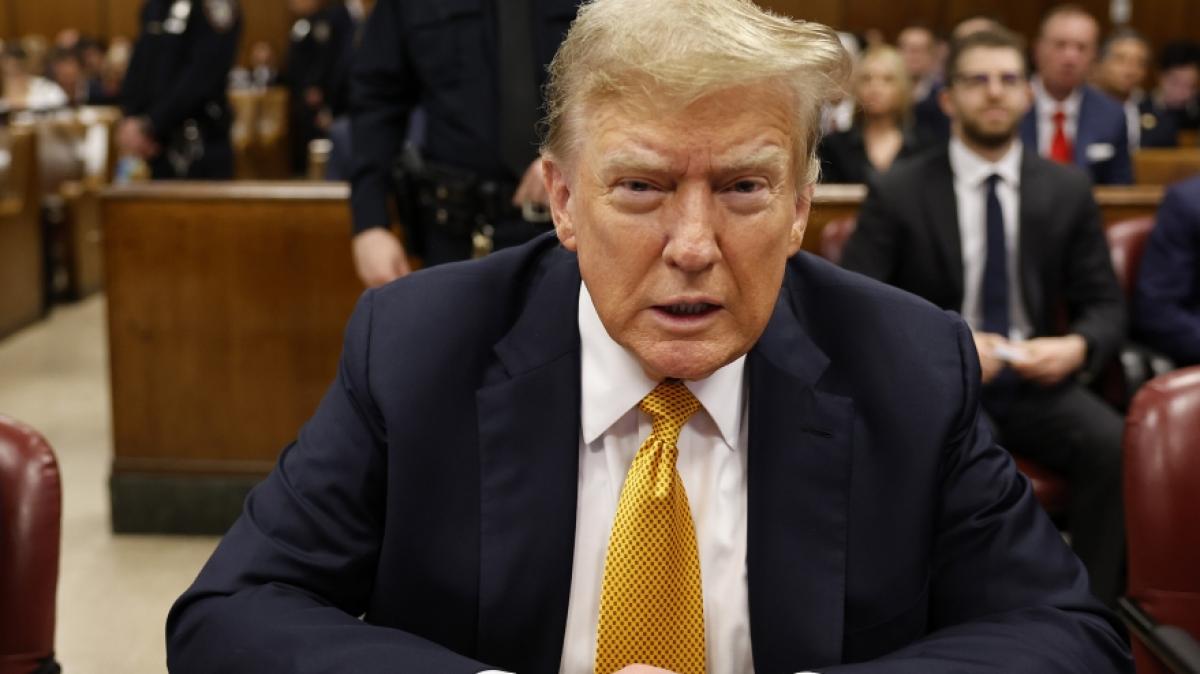 Donald Trump droht bei einer Verurteilung sogar eine Gef&auml;ngnisstrafe. (Foto)